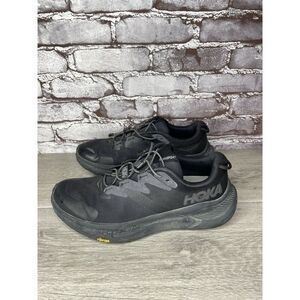 Hoka One One Sneakers Running Shoes Transport Black Athletic Women Sz 9.5B US/42